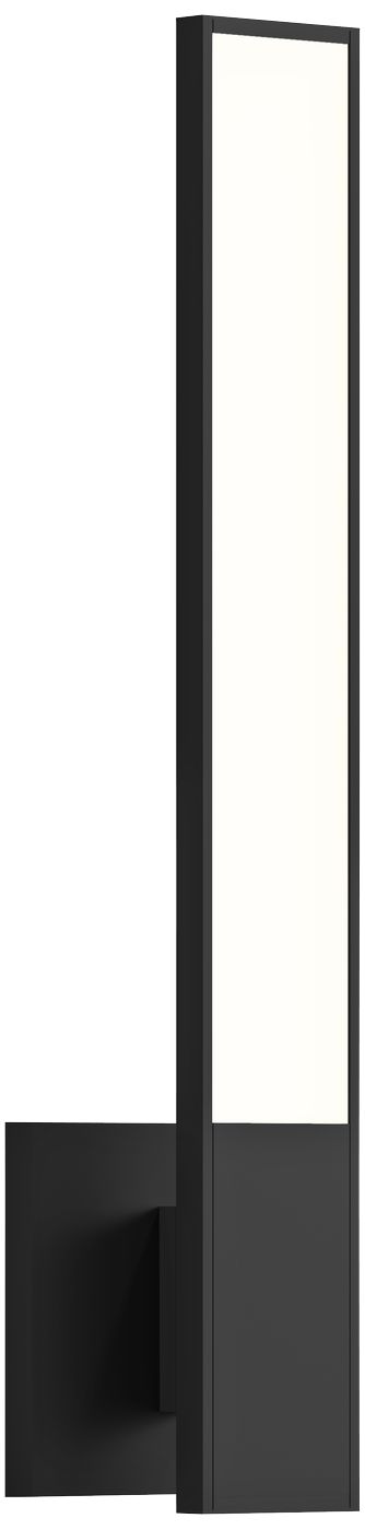 Sonneman Planes 18" High Satin Black LED Wall Sconce