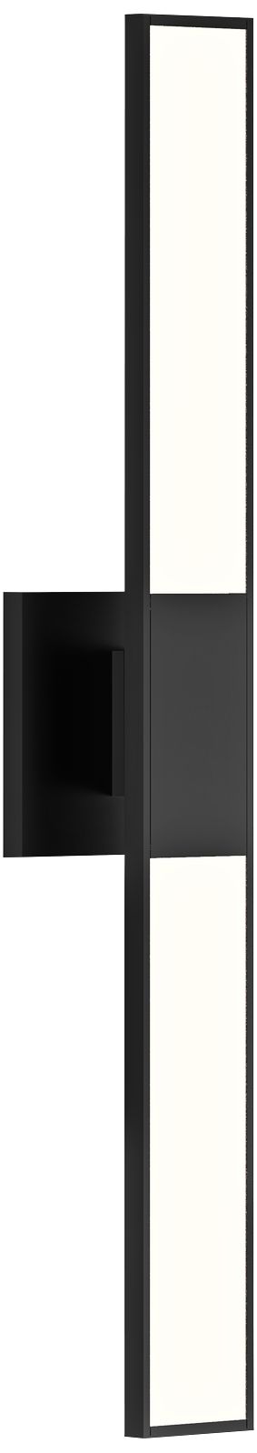 Planes 24 1/4" High Satin Black LED Bath Vanity Light