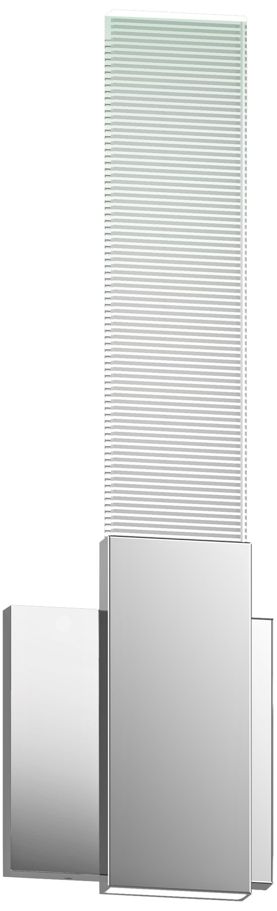 Radiant Lines 15" High Polished Chrome LED Wall Sconce