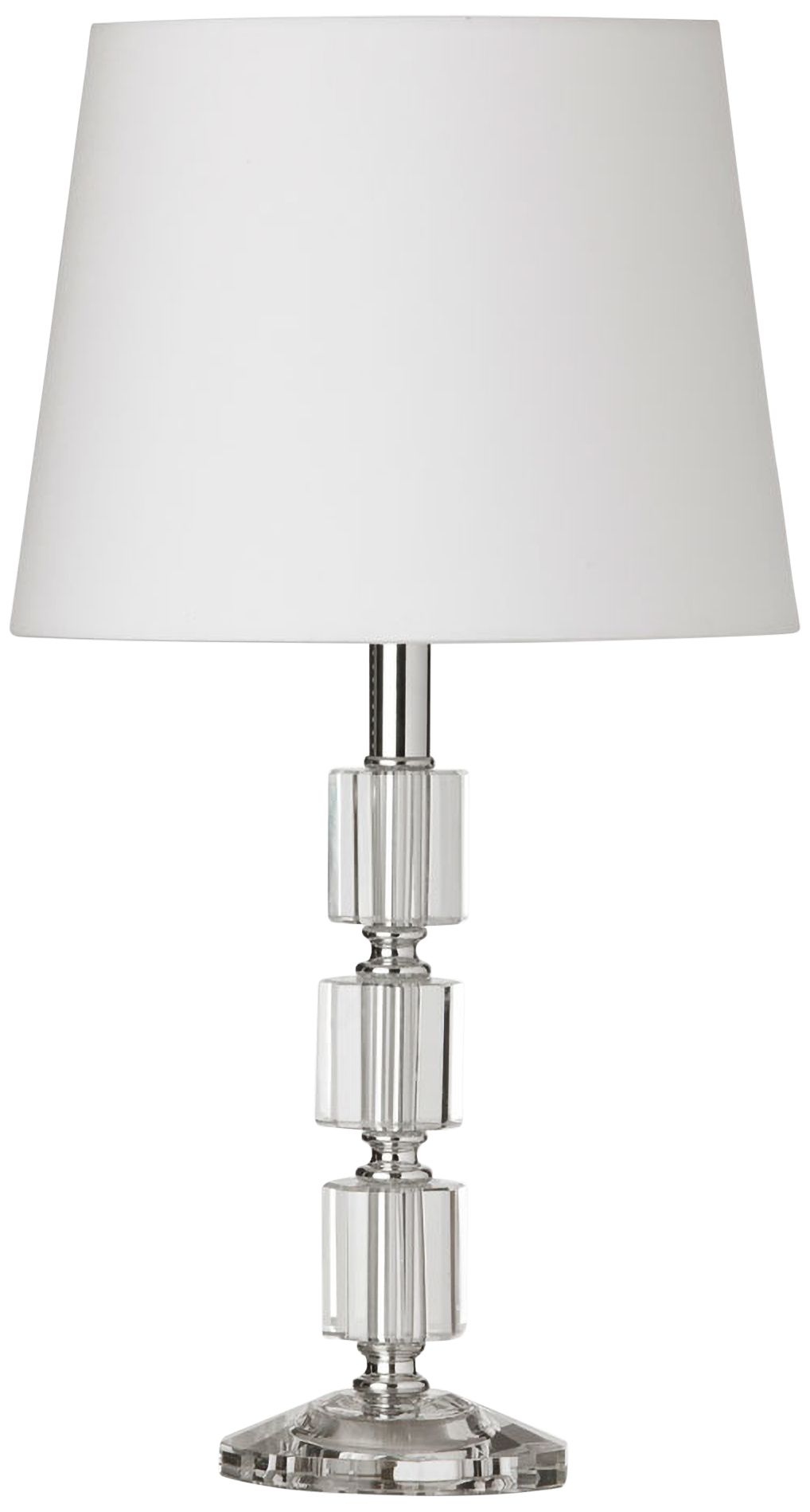 Amli 16 3/4" High Chrome and Crystal Table Lamp