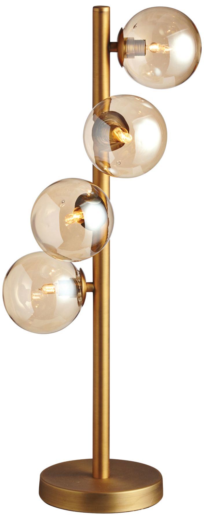 Glasgow Vintage Bronze 4-Light Halogen Table Lamp