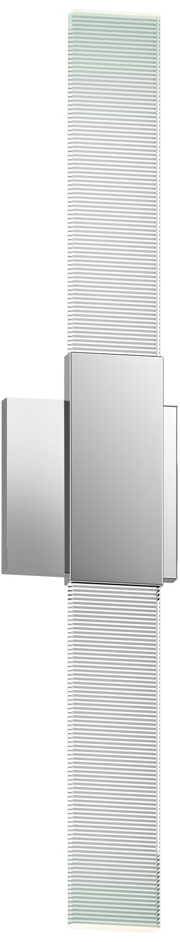 Radiant Lines 24" High Polished Chrome LED Bath Vanity Light