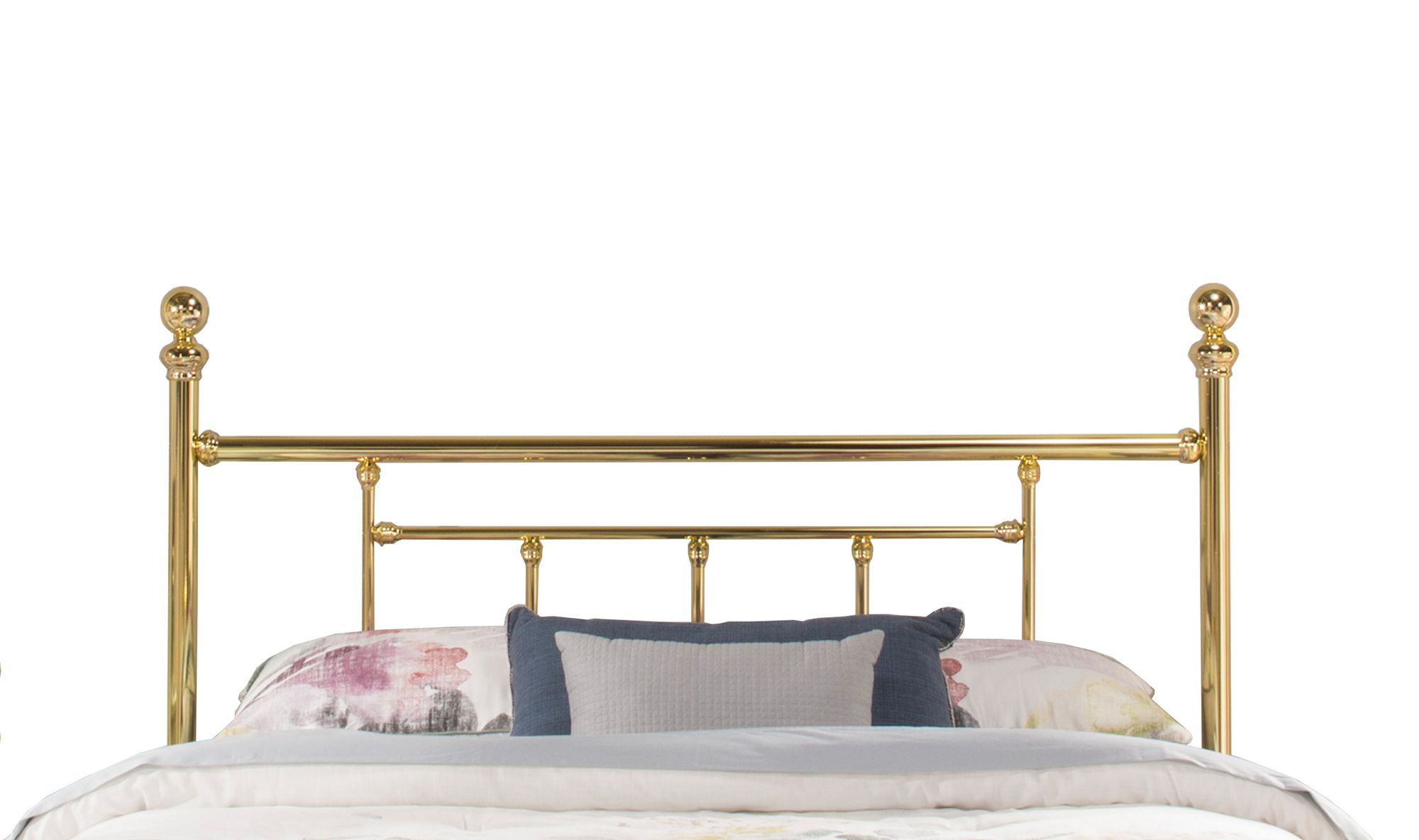 Hillsdale Chelsea Classic Brass Metal Headboard