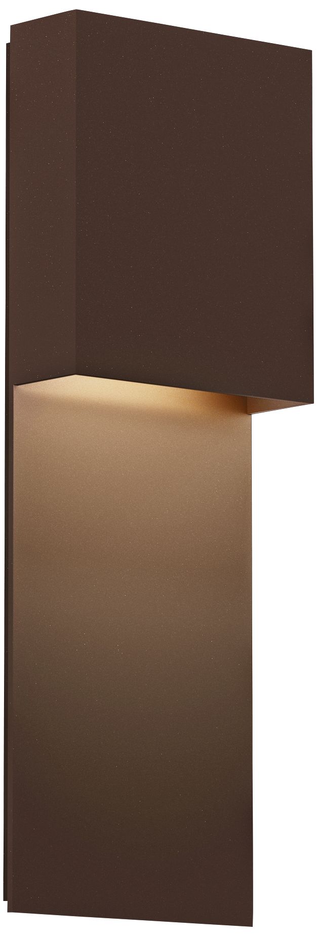 Inside Out Flat Box 17" High Bronze LED Outdoor Wall Light
