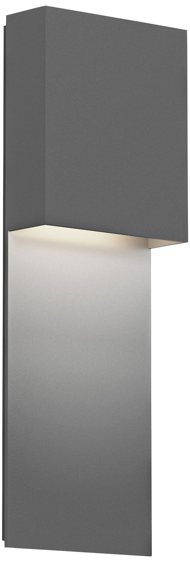 Inside Out Flat Box 17" High Gray LED Outdoor Wall Light