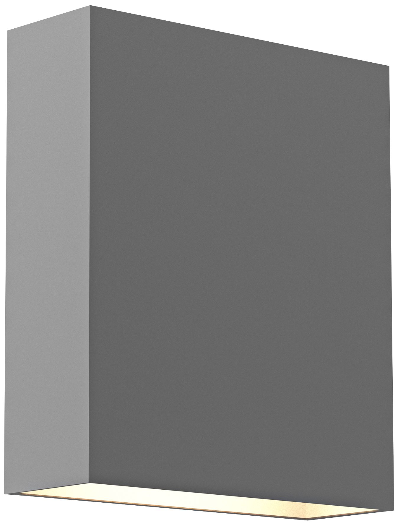 Inside Out Flat Box 7" High Gray 2-LED Outdoor Wall Light