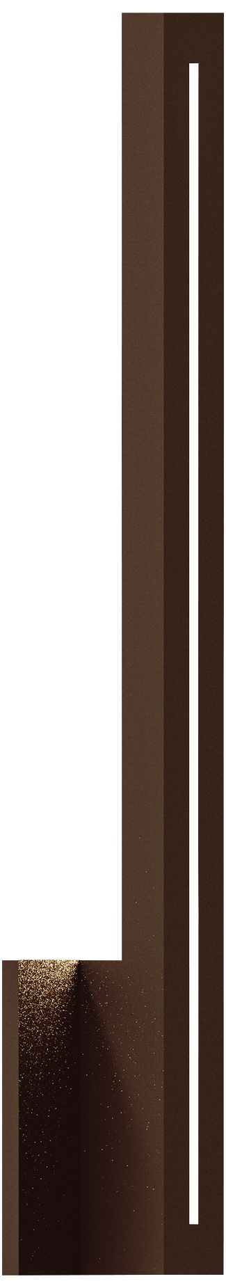 Inside Out Stripe 24" High Bronze LED Outdoor Wall Light