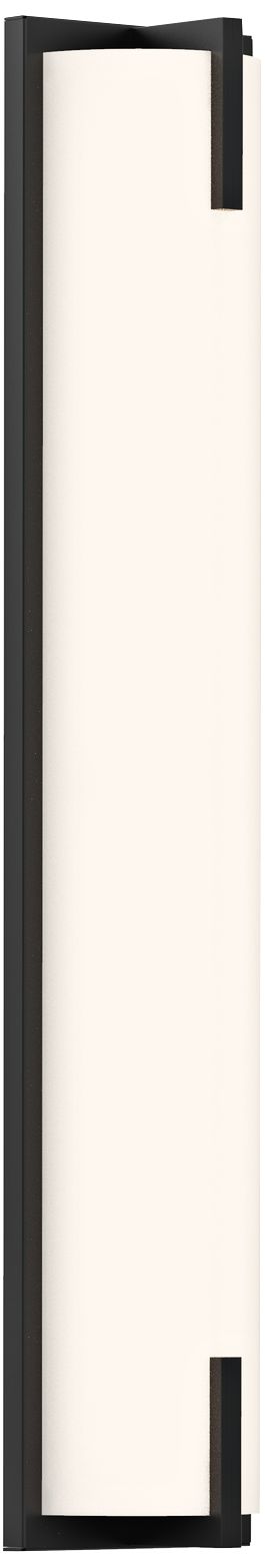 Sonneman New Edge 24" High Satin Black LED Wall Sconce