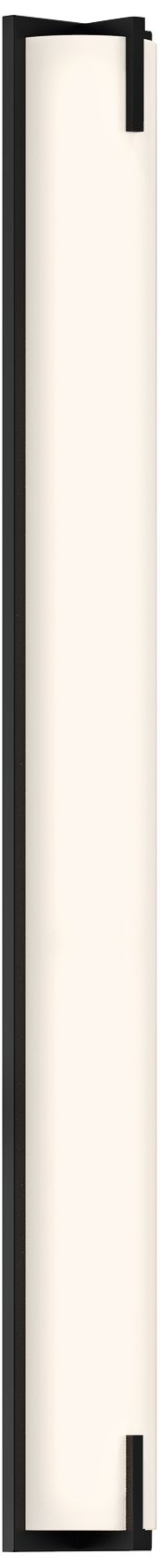 Sonneman New Edge 40" High Satin Black LED Bath Light