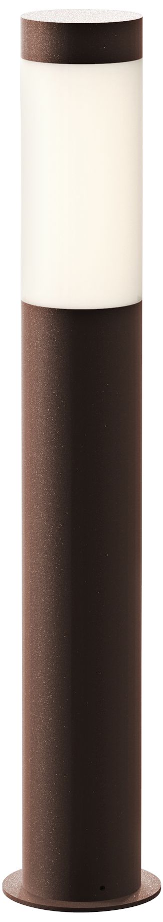 Inside Out Round Column 22"H Textured Bronze LED Bollard