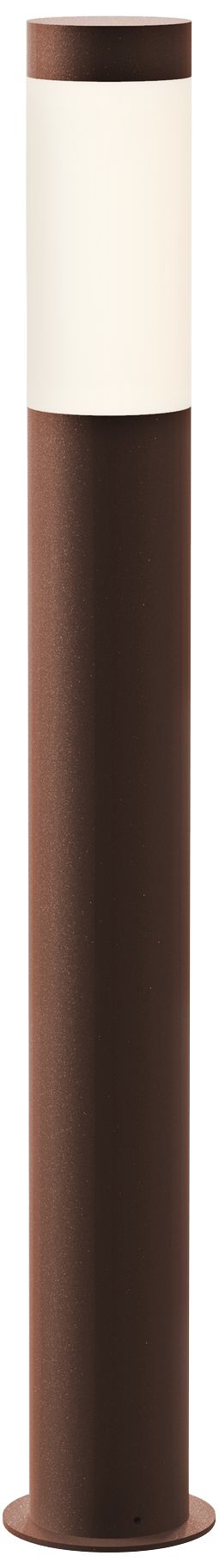 Inside Out Round Column 28"H Textured Bronze LED Bollard