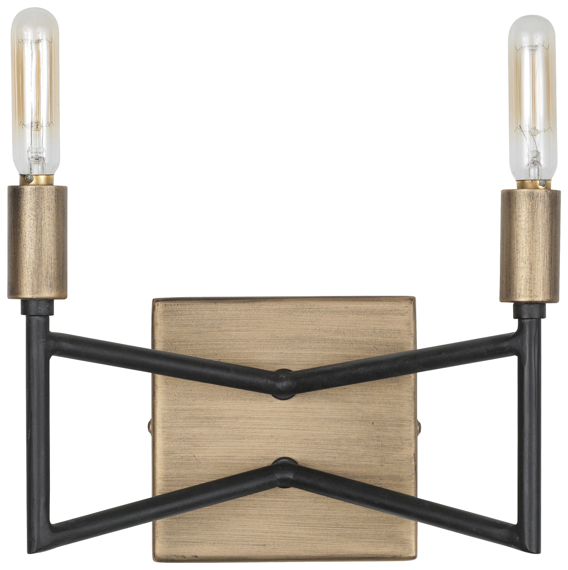 Varaluz Bodie 5 1/2"H 2-Light Havana Gold and Carbon Sconce