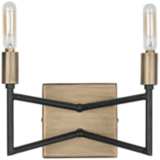 Varaluz Bodie 6&quot; High 2-Light Havana Gold and Carbon Sconce