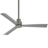 52&quot; Minka Aire Simple Brushed Nickel Wet Ceiling Fan