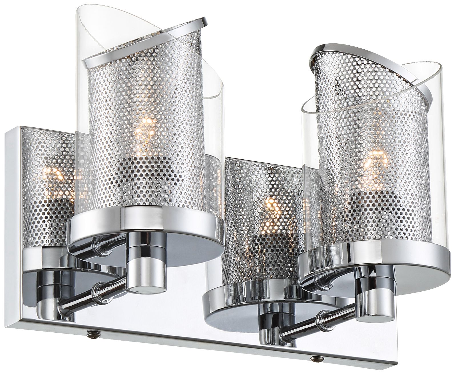 Varaluz So Inclined 7 1/2" High 2-Light Chrome Wall Sconce