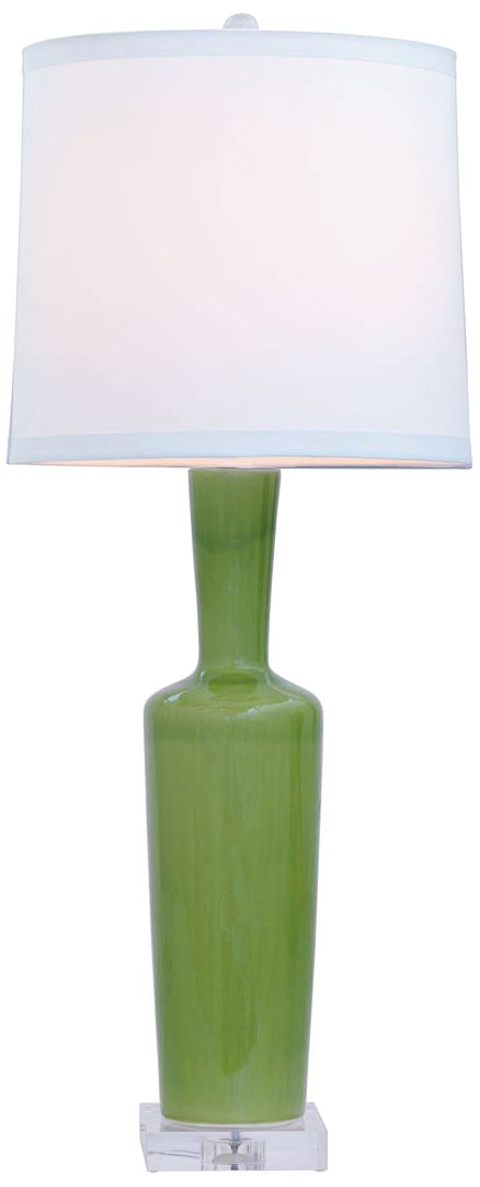 Port 68 Brentwood Apple Green Porcelain Table Lamp