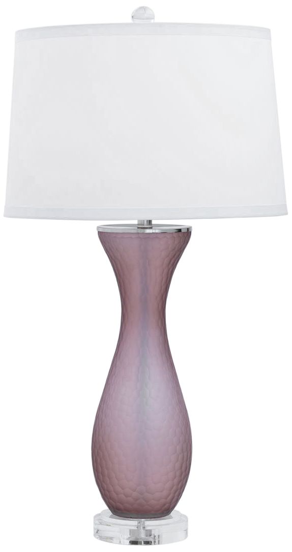 Port 68 Lakeview Amethyst Glass Table Lamp