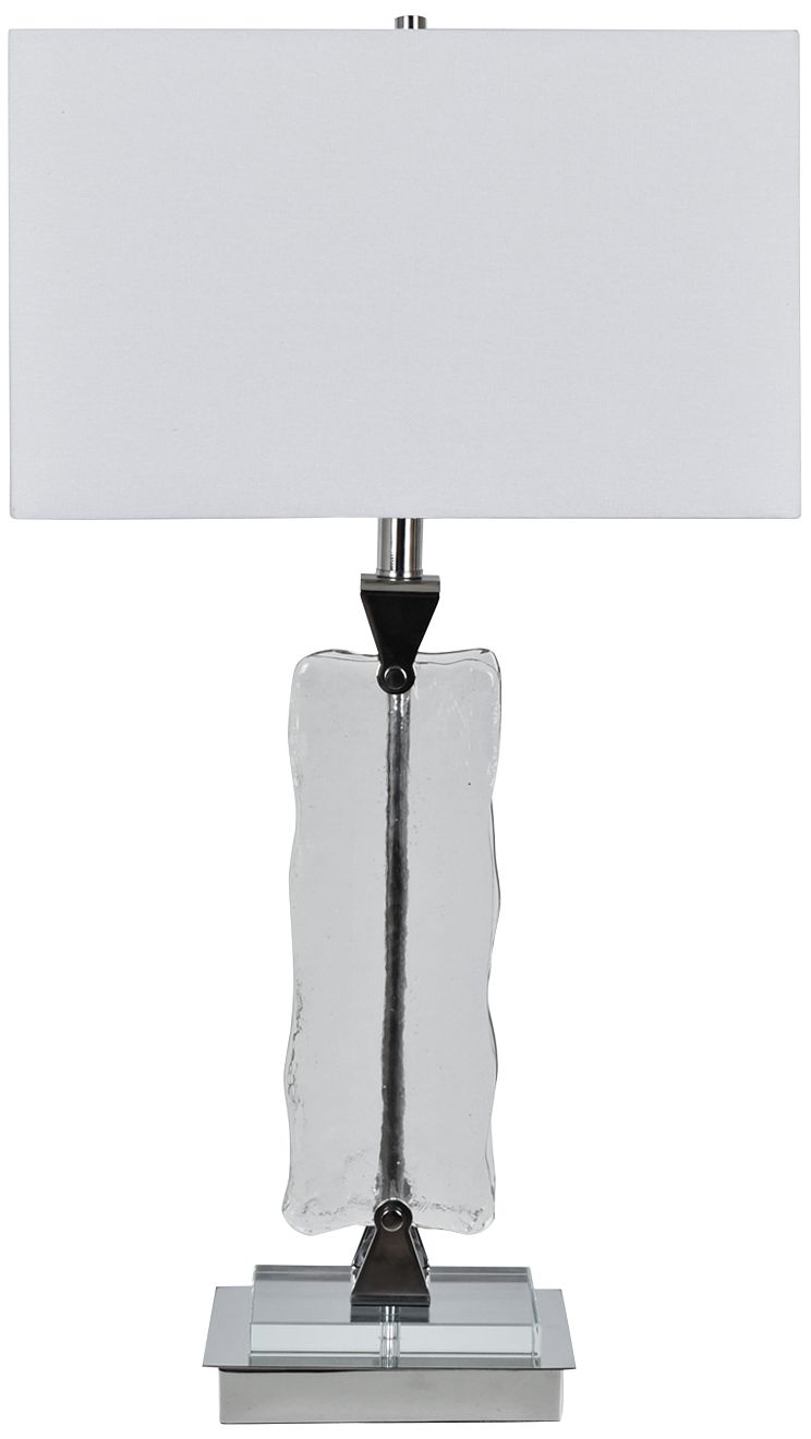 Crestview Collection Meridian Clear Glass Table Lamp