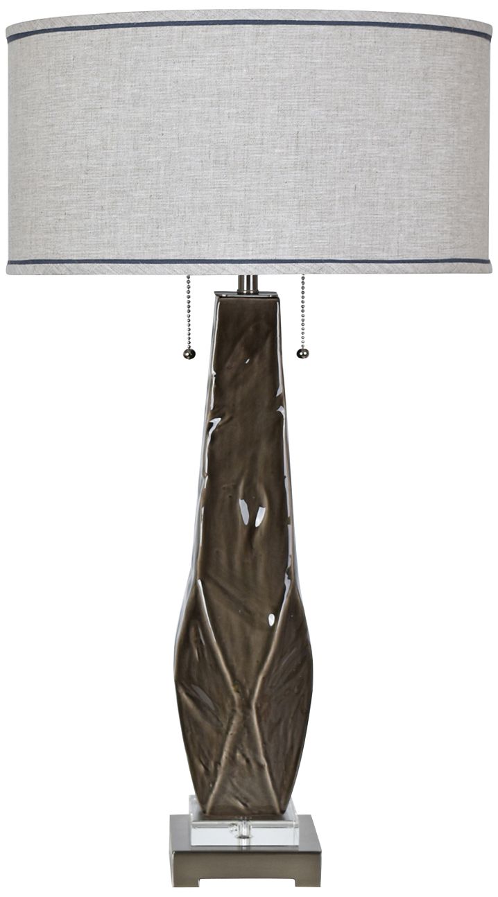 Crestview Collection Taylor Dark Gray Ceramic Table Lamp