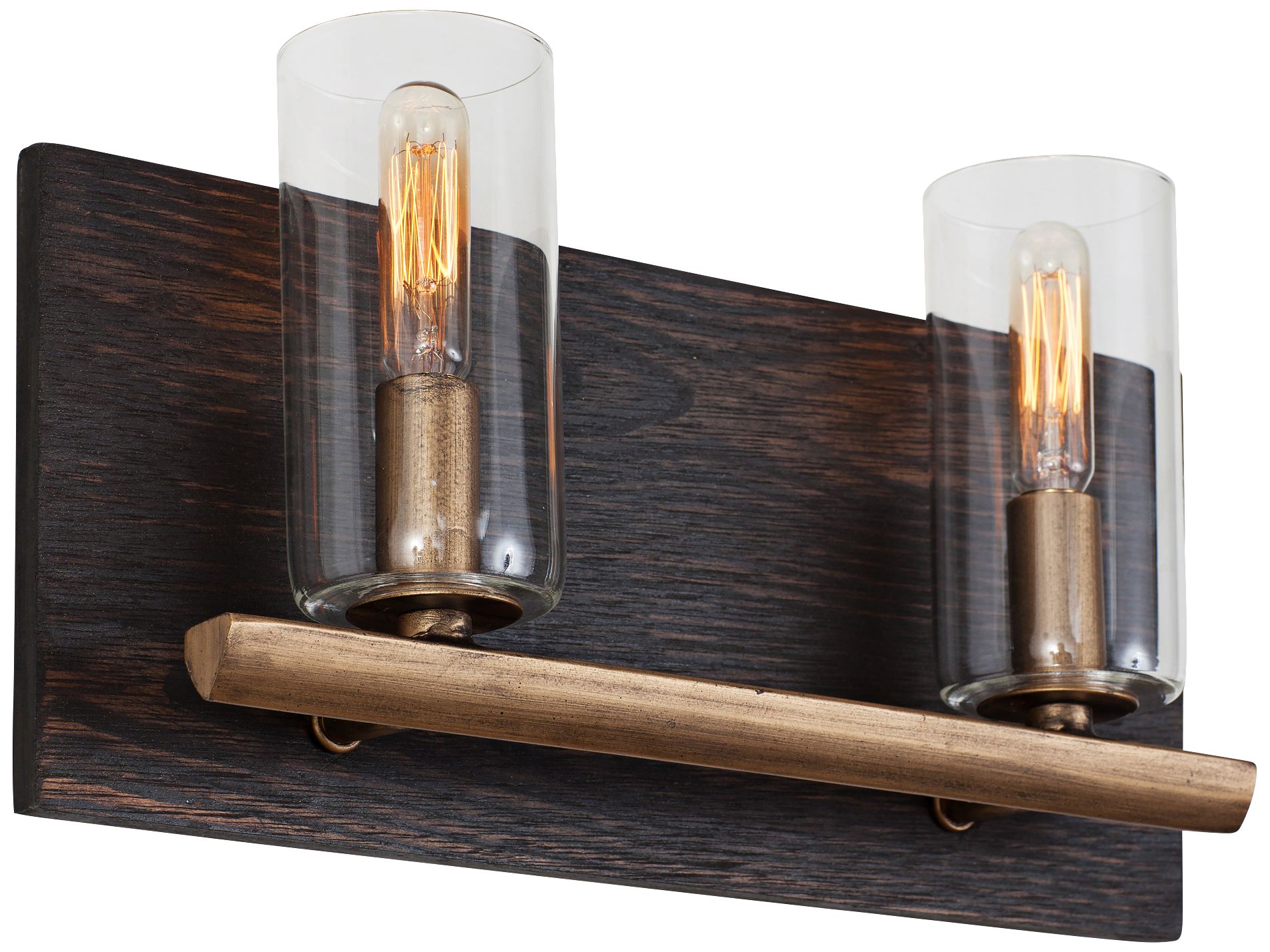 Varaluz Stesso 7" High 2-Light Havana Gold Wall Sconce