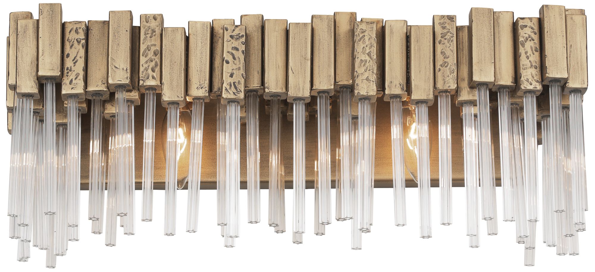 Varaluz Matrix 20" Wide 2-Light Havana Gold Bath Light