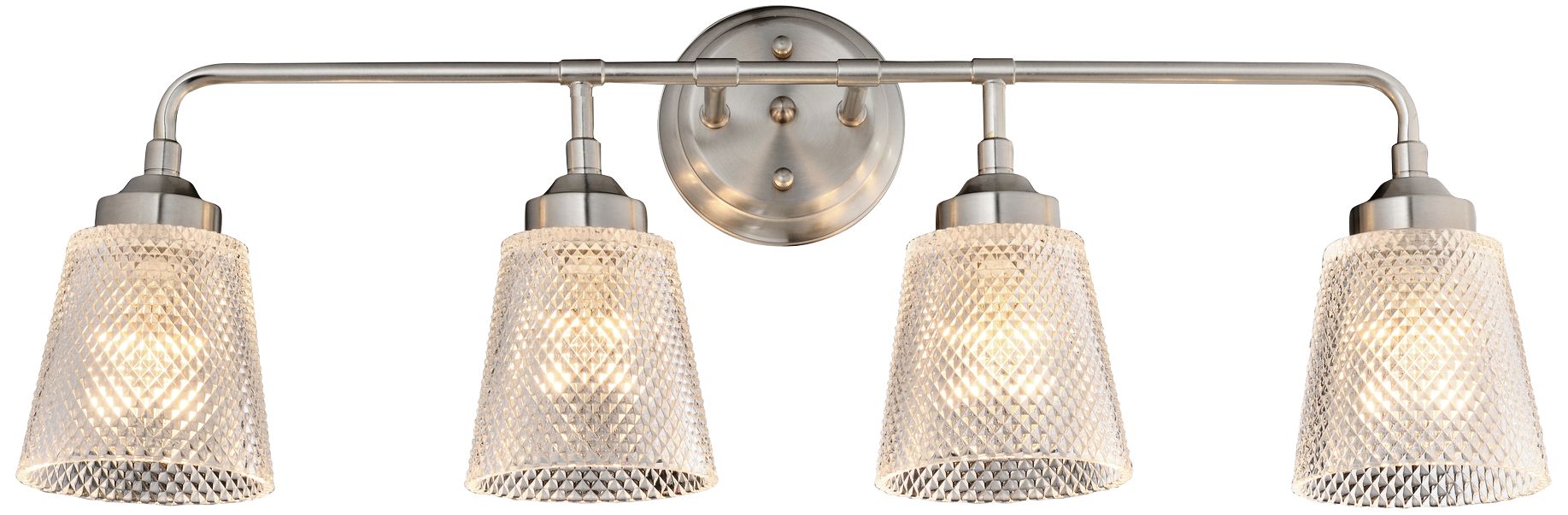 Varaluz Westport 29 1/2"W 4-Light Brushed Nickel Bath Light