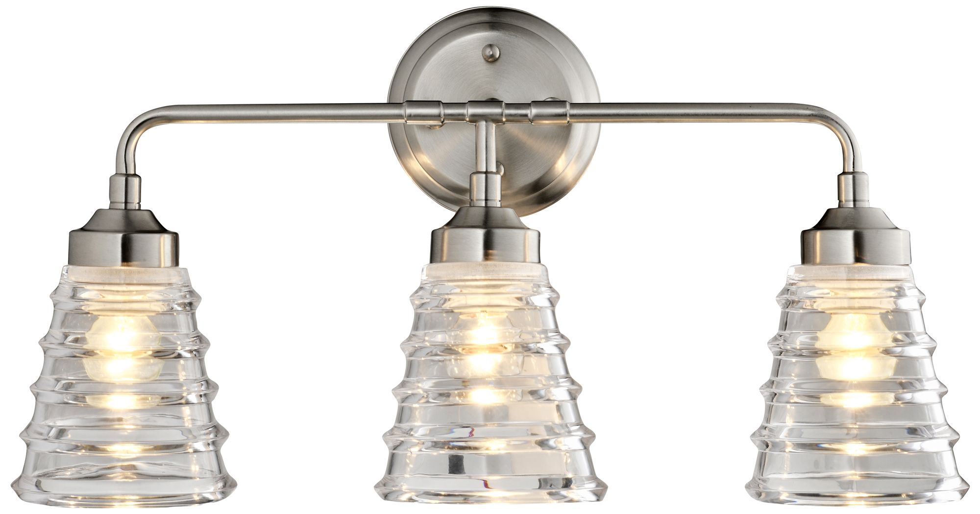 Varaluz Amherst 21" Wide 3-Light Brushed Nickel Bath Light