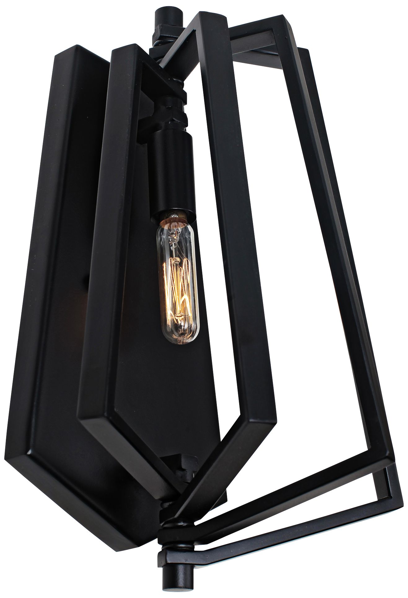 Varaluz Gymnast 10" High Black Wall Sconce