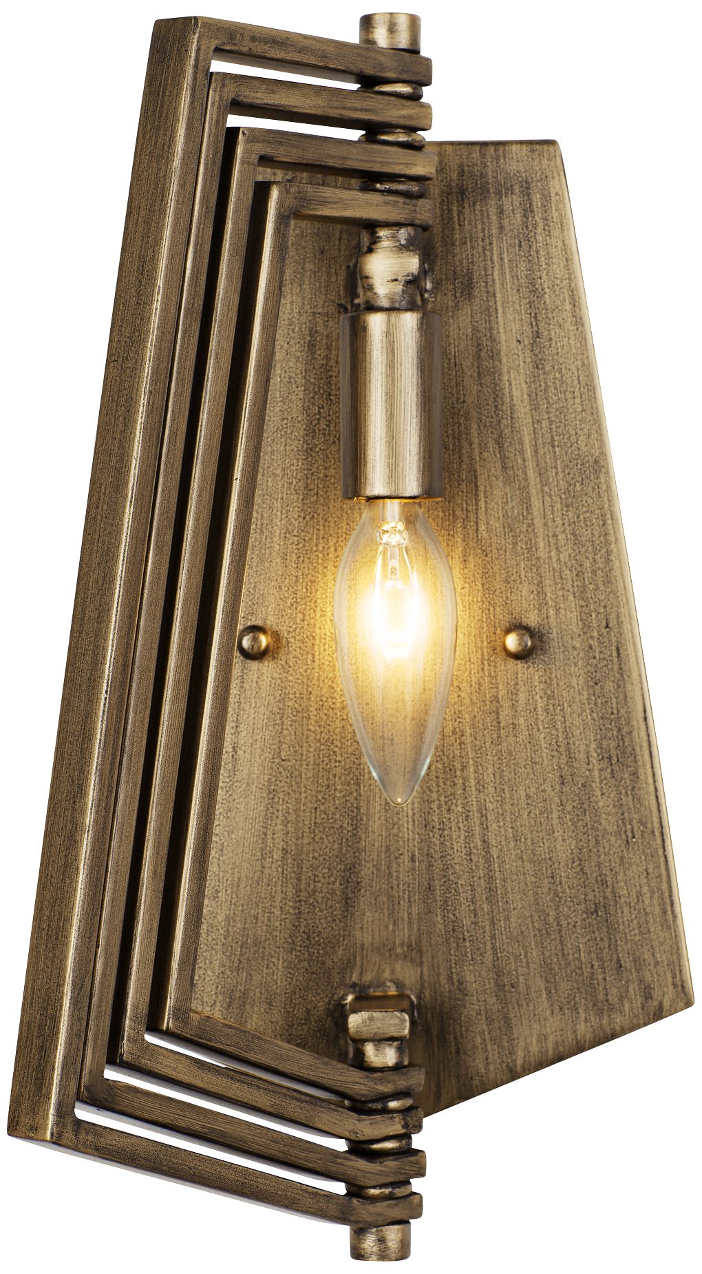 Varaluz Gymnast 10" High Havana Gold Wall Sconce