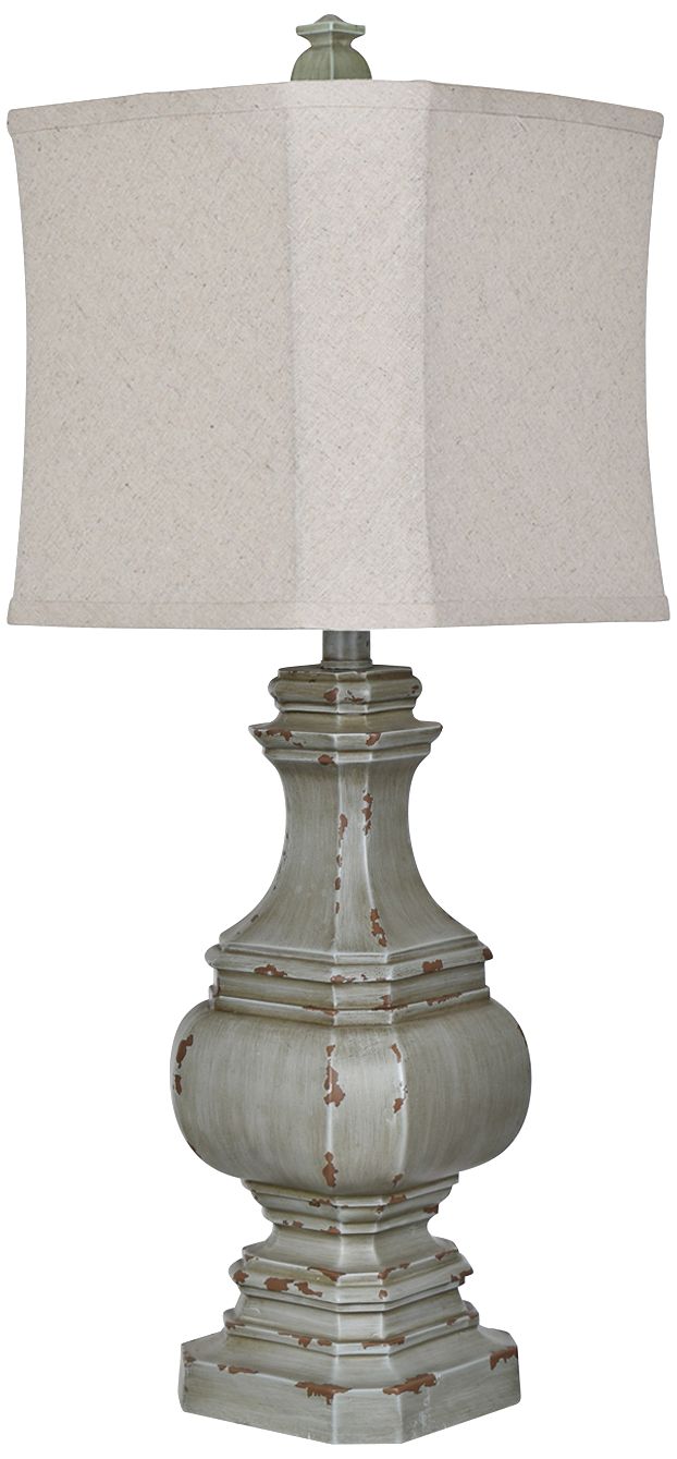 Crestview Collection Daryl I Antique Blue-Green Table Lamp