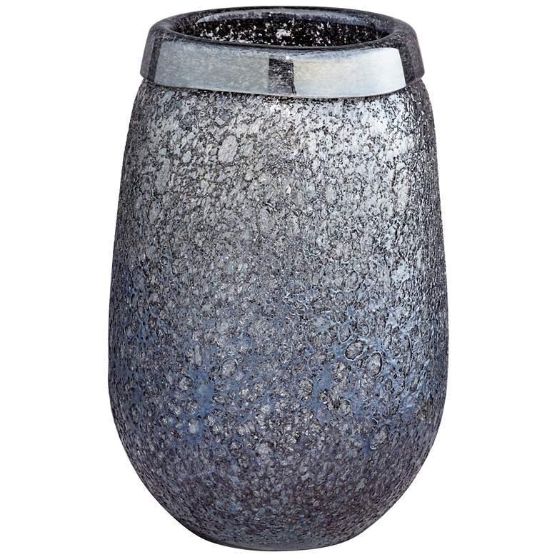 Karleen Navy Ombre 8 1/2&quot; High Textured Vase