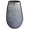 Karleen Navy Ombre 11" High Textured Vase