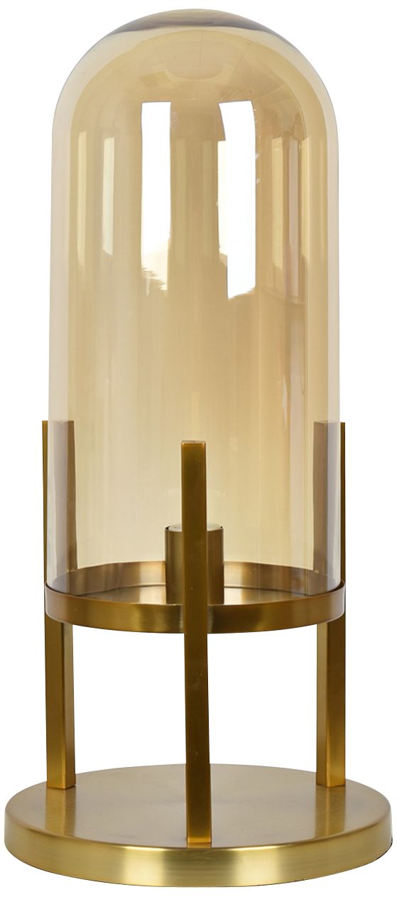 Malouf Dome Large Soft Brass Uplight Accent Table Lamp