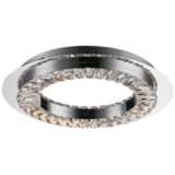 ET2 Charm 17&quot; Wide Polished Chrome Ring LED Ceiling Light