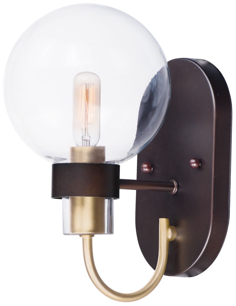 Maxim Bauhaus 10 1/2" High Bronze Wall Sconce