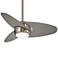 36" Minka Aire Slant Brushed Steel LED Ceiling Fan