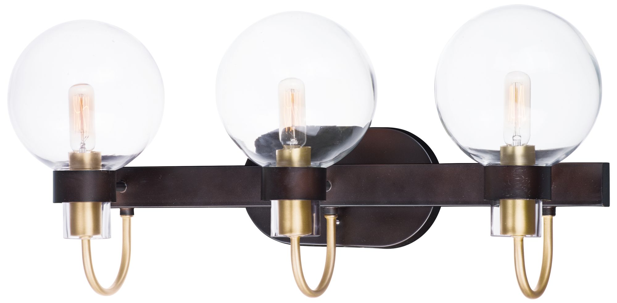 Bauhaus 23" Wide Bronze 3-Light Bath Light