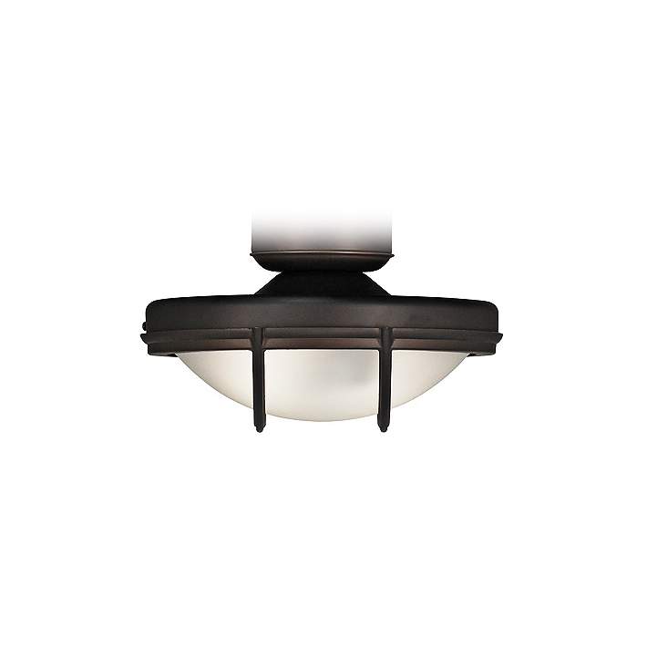 Oil Rubbed Bronze Wet Rated 2 Light Led Fan Kit 60y30 Lamps Plus - Ceiling Fan Light Fixtures Bathroom