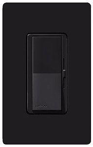 Lutron Diva Black Electronic Single Pole Preset Dimmer