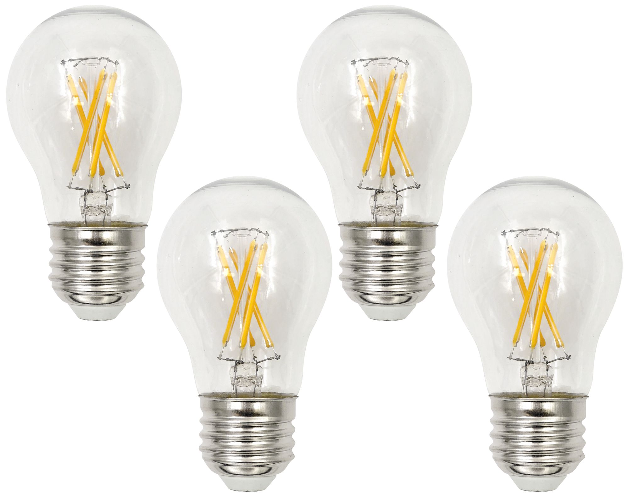 40W Equivalent Clear 4 Watt LED Dimmable Standard A15 2-Pack