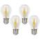 40W Equivalent Clear 4 Watt LED Dimmable Standard A15 2-Pack