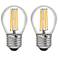 60W Equivalent Clear 6 Watt LED Dimmable Standard G16 2-Pack