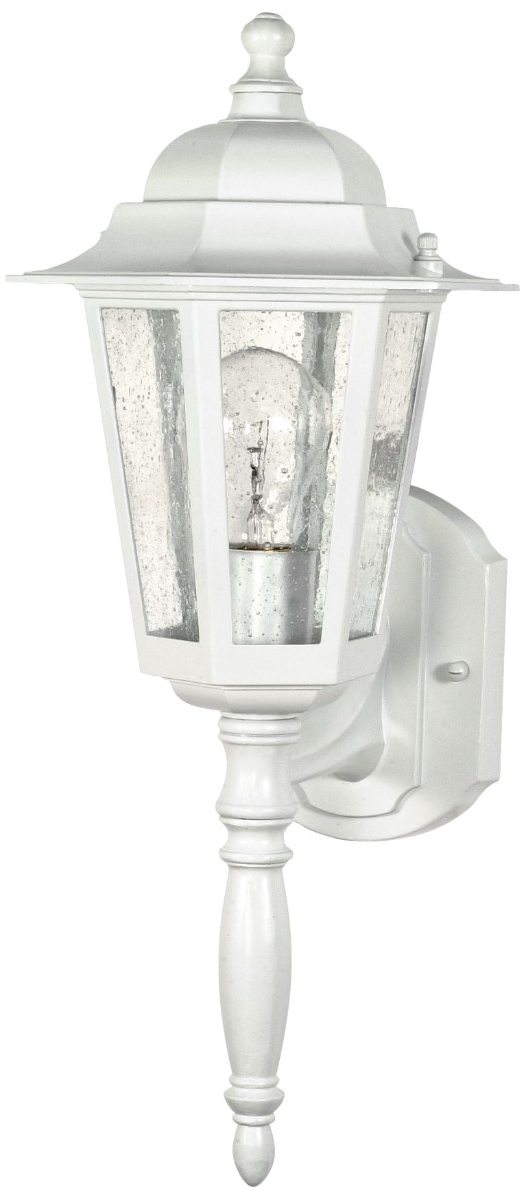 Satco Cornerstone 12" High White Outdoor Wall Light