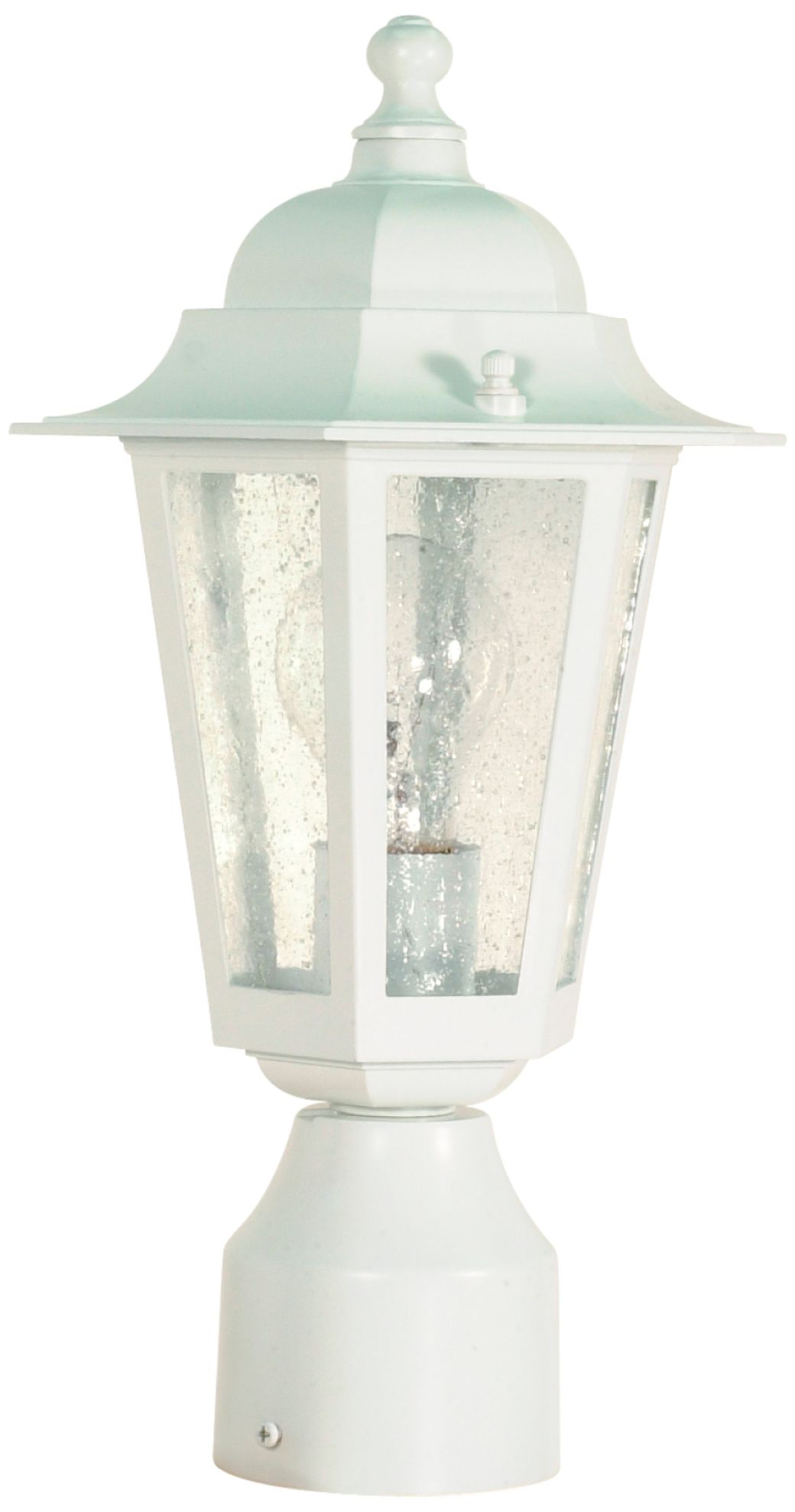 Satco Cornerstone 14 1/4" High White Outdoor Post Light