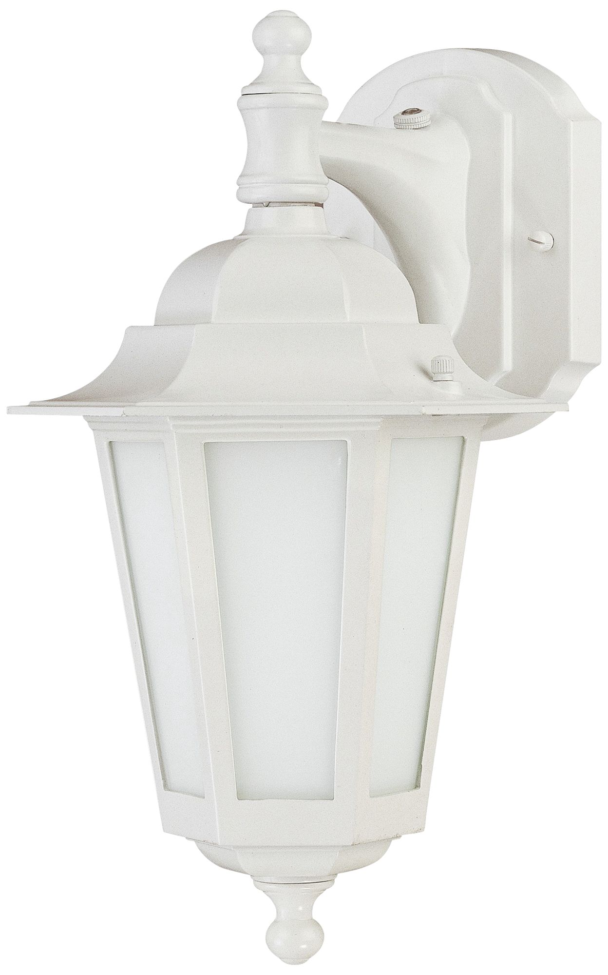 Cornerstone 13"H White and Frosted Glass Outdoor Wall Light