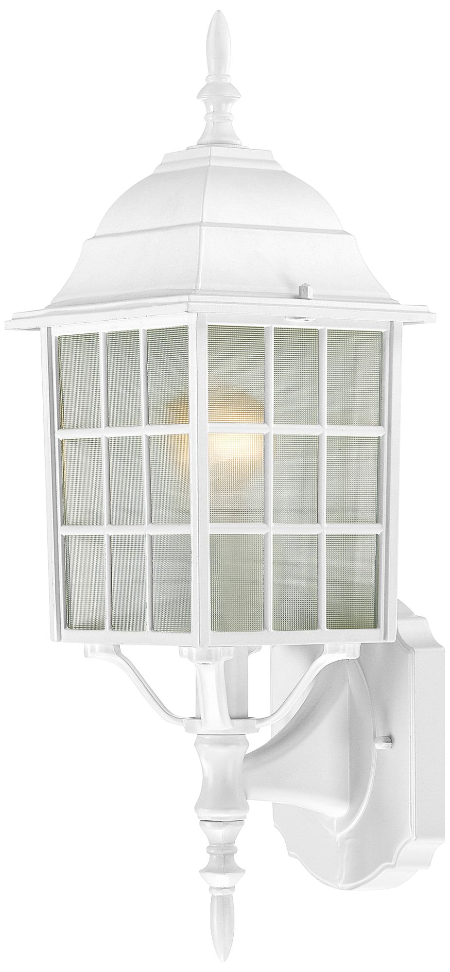 Satco Adams 18 1/4" High White Outdoor Wall Light