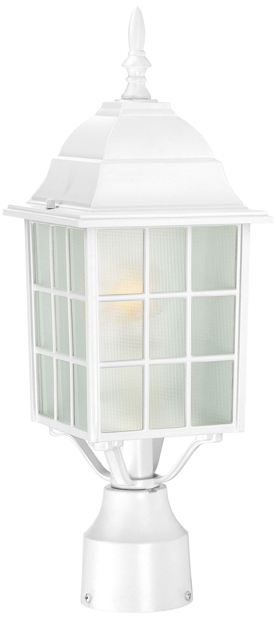 Satco Adams 18 1/4" High White Outdoor Post Light