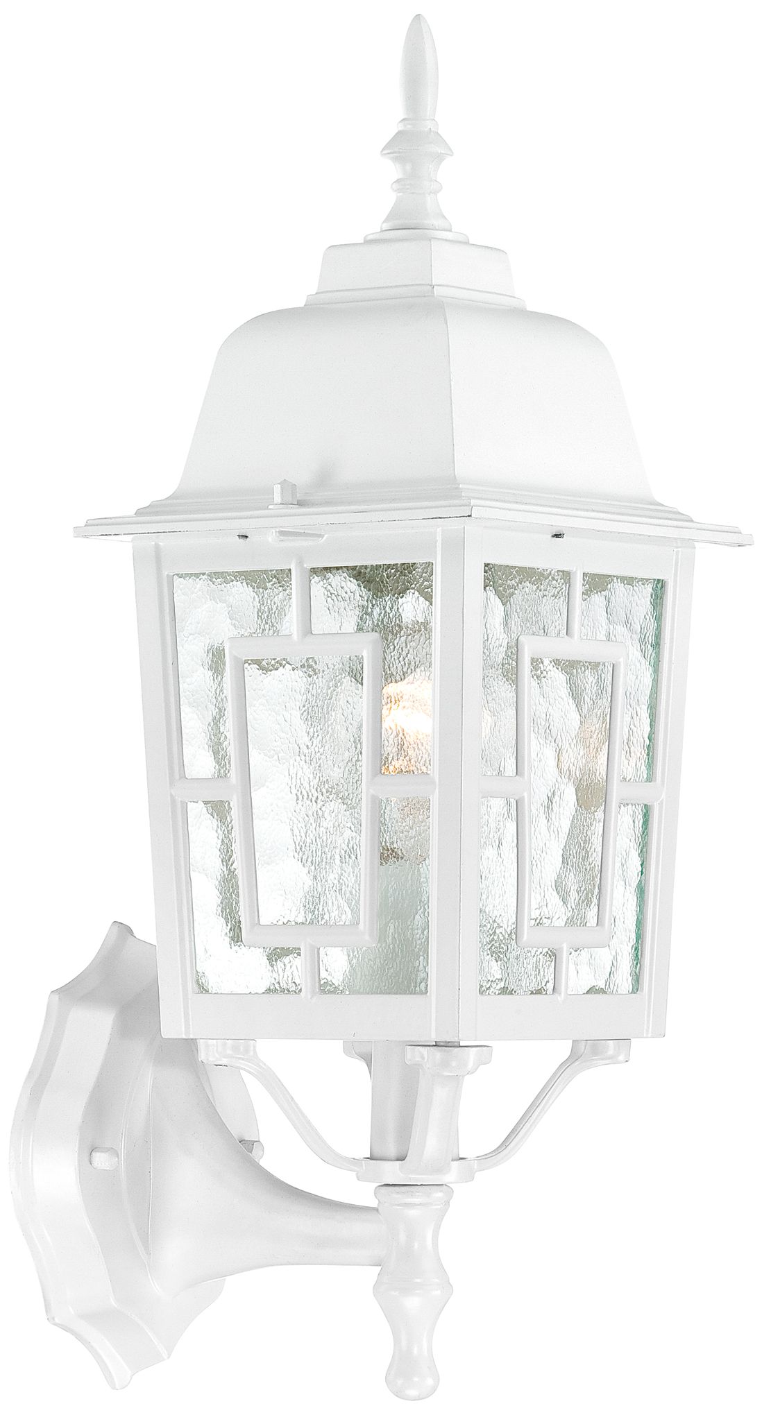 Satco Banyon 17" High White Outdoor Wall Light