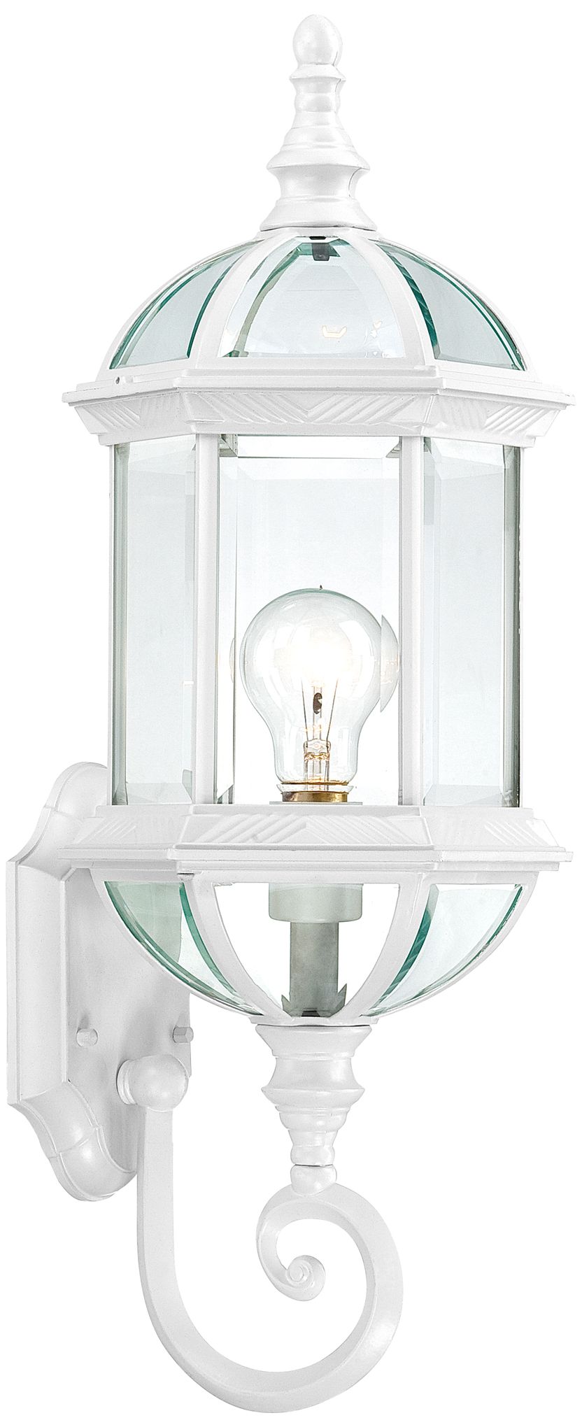 Satco Boxwood 22" High White Outdoor Wall Light