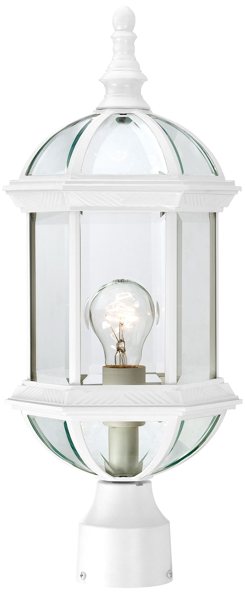 Satco Boxwood 19 1/4" High White Outdoor Post Light